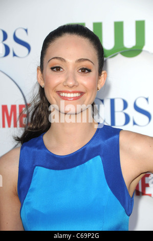 Emmy Rossum im Ankunftsbereich für CBS, The CW und Showtime Sommer 2011 TCA Tour, die Pagode, Los Angeles, CA 3. August 2011. Foto von: Dee Cercone/Everett Collection Stockfoto