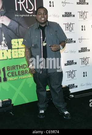 Sean Kingston in Anwesenheit für Sean Kingston 21. Geburtstagsparty im STELLDICHEIN, Tryst Nachtclub im Wynn Las Vegas, Las Vegas, NV 11. Februar 2011. Foto von: James Atoa/Everett Collection Stockfoto