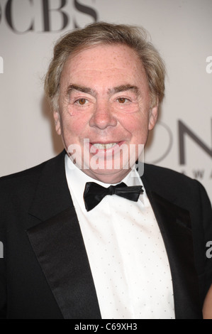 Andrew Lloyd Weber im Ankunftsbereich für American Theatre Wing 65. Annual Antoinette Perry Tony Awards - Ankünfte, Beacon Theatre, Stockfoto