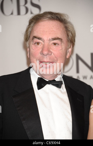 Andrew Lloyd Weber im Ankunftsbereich für American Theatre Wing 65. Annual Antoinette Perry Tony Awards - Ankünfte, Beacon Theatre, Stockfoto