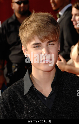 Justin Bieber im Ankunftsbereich für 2011 ESPY Awards - Ankünfte, Nokia Theatre L.A. Live, Los Angeles, CA 13. Juli 2011. Foto Stockfoto