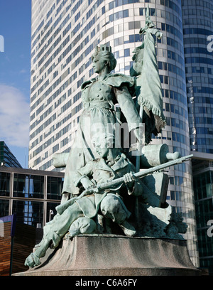 Die Verteidigungsstatue in Paris von Louis-Ernest Barrias - Denkmal des französisch-preußischen Krieges (1870–71). Stockfoto