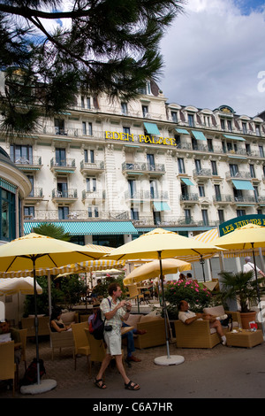Eden Hotel in Montreux Promenade Stockfoto