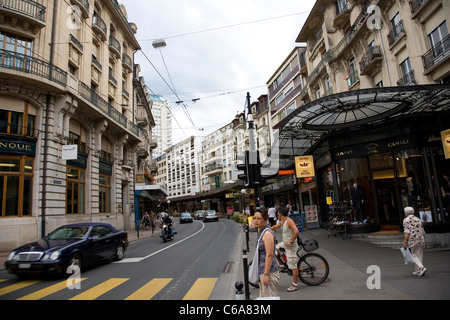 Avenue du Casino in Montreux Stockfoto