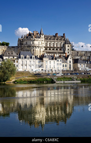 Französisches Chateau in Amboise, Indre et Loire, Loiretal, Frankreich, Europa Stockfoto