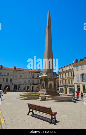 Place De La République. Arles. Bouches-du-Rhône. Der Provence. Frankreich Stockfoto