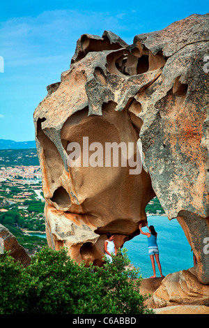 Italien-Sardinien-Boccia Dell Elefante Elephant rock Stockfoto