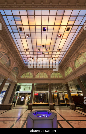 Credit Suisse Bank, Interieur, Atrium, Zürich Stockfoto