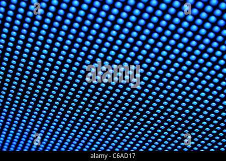LED-Pixel in einer video-Display-Matrix bestehend aus SMD Leds. Geringe Schärfentiefe. Stockfoto