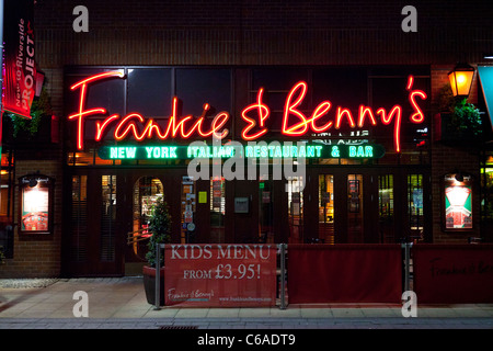 Frankie & Benny es Restaurant in Norwich, Großbritannien Stockfoto