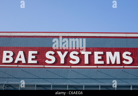 Ein Bürogebäude von BAE Systems. Stockfoto