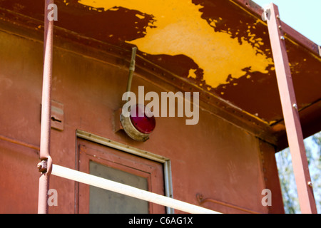 Detail der alten caboose Stockfoto