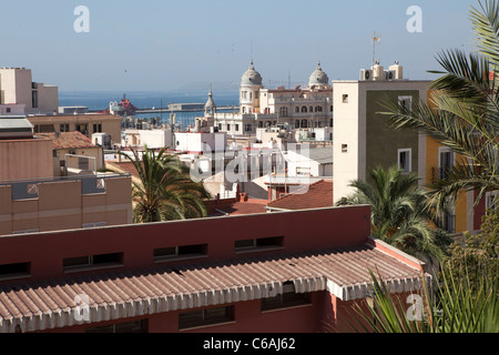 Denia-Alicante-Blick von Burg Stockfoto