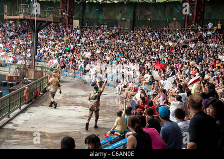 Die 'Waterworld' Film Attraktion bei Universal Studios Sentosa Island, Singapur Stockfoto