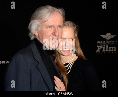 James Cameron und Frau Suzy Amis 25. Santa Barbara International Film Festival - Lucky Brand Modern Master Award präsentiert wird Stockfoto