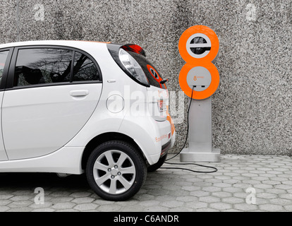 Ersten Serie produziert, komplette Elektro-Auto in Deutschland, Citroen C-Zero Airdream, Elektrofahrzeug, Elektroauto, Hamburg, Deutschland Stockfoto