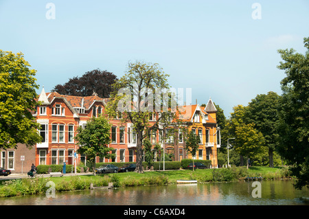 Leiden Niederlande Zoeterwoudsesingel Singel Holland Stockfoto