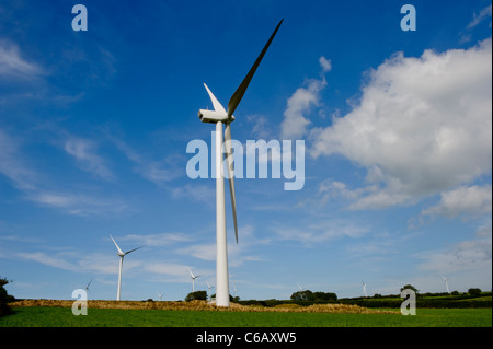 Fullabrook Down Wind Farm, Ilfracombe, Devon Stockfoto