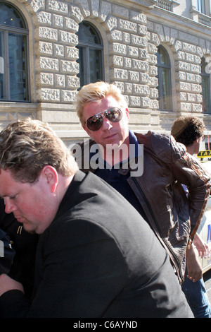 Boris Becker Ankunft im Hotel de Rome während der Mercedes Benz Fashion Week Berlin Frühjahr Sommer 2011 am Bebelplatz Quadrat. Stockfoto