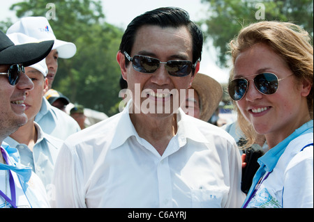 Präsident Ma Ying-Jeou der Republik China (Taiwan) auf den ROC Centennial Friedenstag, Kinmen, Taiwan, Dienstag, 23. August 2011 Stockfoto