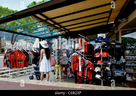 Boutique - Shop verkaufen Souvenirs für Touristen in das Fürstentum Monaco an der Côte d ' Azur - Mittelmeer Stockfoto