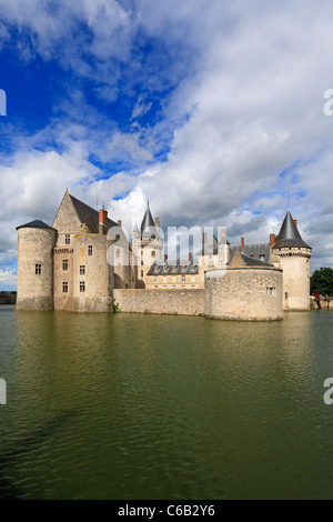 Schloss Sully-Sur-Loire in der Nähe von Orleans, Frankreich, Europa. Stockfoto