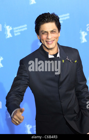 Shah Rukh Khan auf der 60. Internationalen Filmfestspiele Berlin (Berlinale) - "My Name is Khan" Photocall - Grand Hyatt Hotel. Stockfoto