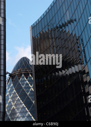 Die berühmt-berüchtigten Gurke Gebäude im Herzen der Stadt. London, UK. Stockfoto