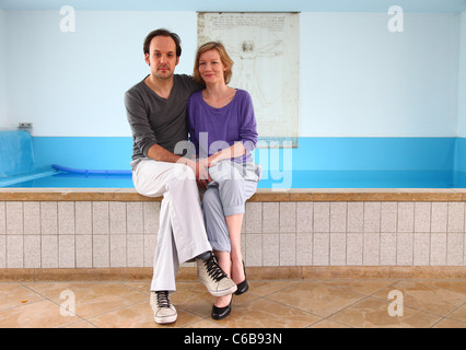 Felix Knopp, Sandra Hueller bei einem Fototermin für den Film "schlug Uns Das All". Köln, Deutschland - 02.06.2010 Stockfoto