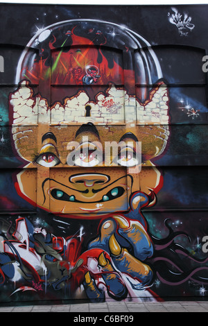 Siehe No Evil, The Großbritanniens größte Streetart Projekt, Bristol, England Stockfoto