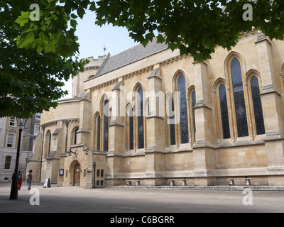 Ansicht der Temple Church in London Stockfoto