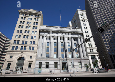 die Millenniums-Zentrum ehemalige kanadische Bank of Commerce Gebäude Hamilton Bank Hauptstrasse downtown Winnipeg Manitoba Kanada Stockfoto