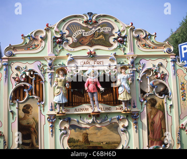 Holländische Straße Orgel, Amsterdam, Noord-Holland, Königreich der Niederlande Stockfoto