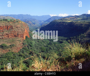 Waimea Canyon, der Waimea Canyon State Park, Kauai, Hawaii, Vereinigte Staaten von Amerika Stockfoto