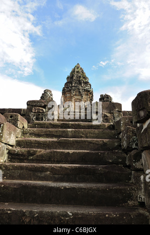 Bakong Tempel in Angkor Gebiet, Siem Reap, Kambodscha Stockfoto