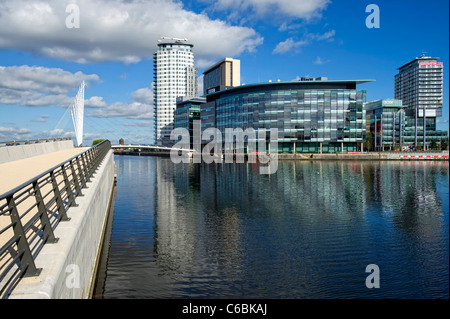 Media City UK in Salford Quays in der Nähe von Manchester, England ist die nördliche Heimat der BBC Stockfoto