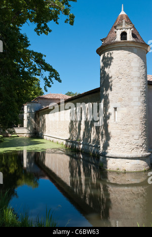 Schloss D'Issan, Margaux in der Region Bordeaux, Frankreich Stockfoto