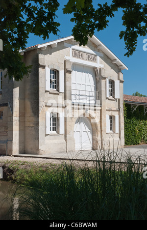 Schloss D'Issan in Margaux in der Region Bordeaux, Frankreich Stockfoto