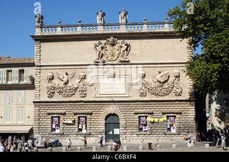 Barocke Hôtel des Monnaies erbaut 1619 von Jean-François de Bagni in Avignon, Frankreich Stockfoto