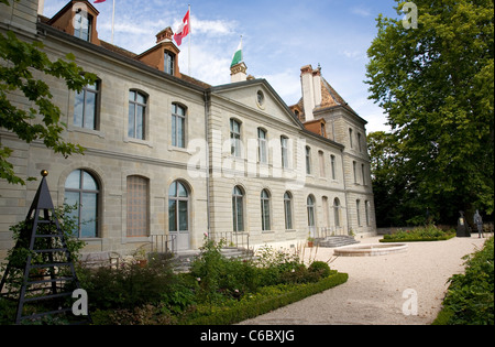 Schloss Prangins in der Schweiz Stockfoto