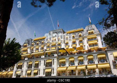 Grand Hotel Suisse in Montreux Stockfoto