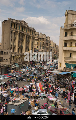 Luftaufnahme von einem typischen Viertel Souk in Kairo Ägypten Stockfoto