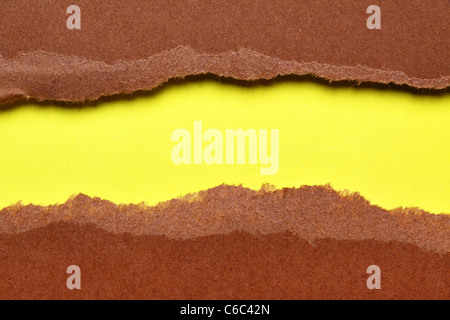 Zerrissenes Papier Hintergrundfarbe mit Platz für Ihren text Stockfoto