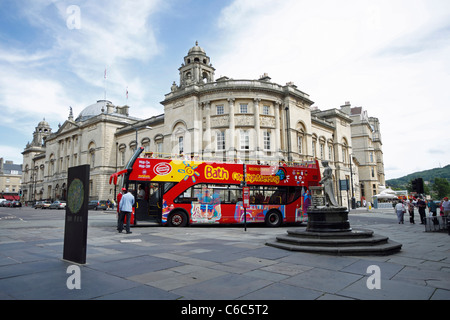 Bad-Sightseeing-Bus Stockfoto