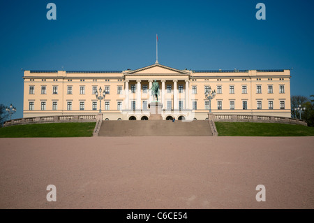 Der königliche Palast von Oslo, Norwegen Stockfoto