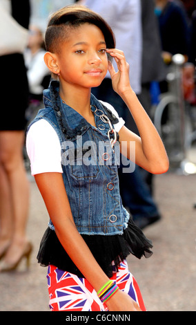 Willow Smith UK Film-premiere von Karate Kid statt im Odeon Kino - Ankünfte London, England - 15.07.10 Stockfoto