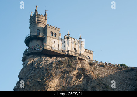 Blick auf Schloss Schwalbennest auf der Krim Stockfoto