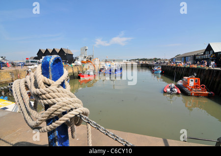 Whitstable Kent Seaside Stadt Strand Austern Stockfoto