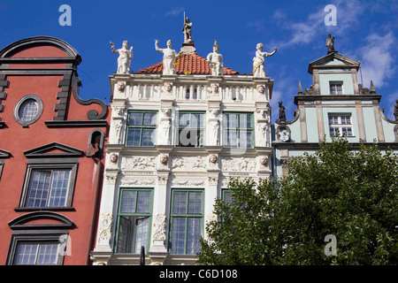 Das goldene Haus Dlugi Targ (langer Markt) Gdansk Pommern Polen EU Stockfoto