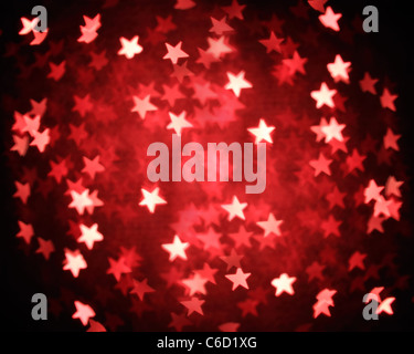 Glitzer von Weihnachten Beleuchtung Hintergrund Stockfoto